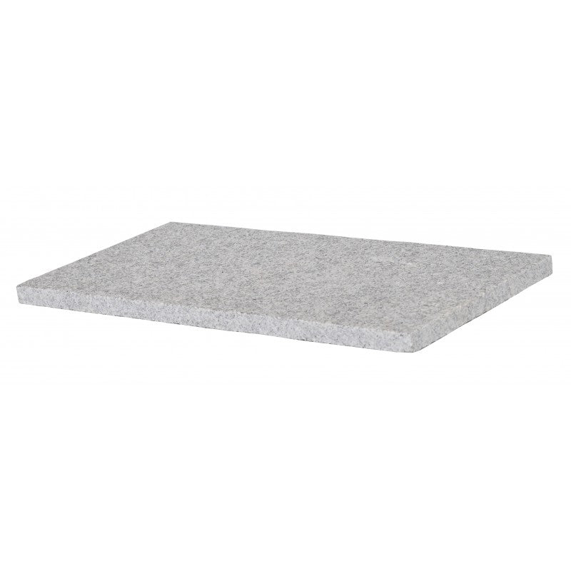 Granitplatta från Stengrossen. Färgen är grå. Storlek 60x30x3 cm.