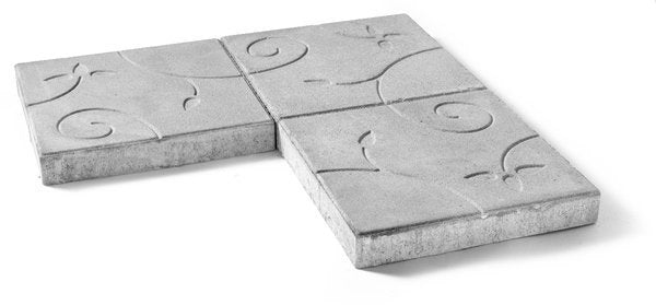 Kaprifolplattor i naturgrå från S:T Eriks, smakfullt lagda för att skapa en levande och stilren utemiljö. Stengrossen säljer produkten.